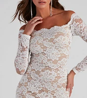 Liesel Formal Floral Lace Mermaid Dress