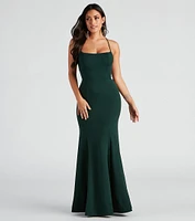Eden Formal Lace-Up Mermaid Dress