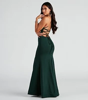 Eden Formal Lace-Up Mermaid Dress