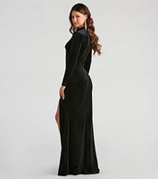 Kristie Formal Velvet Mermaid Dress