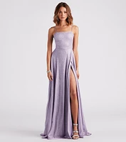 Daria Lace Back A-Line Ball Gown