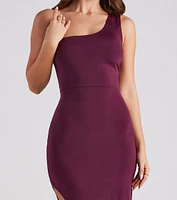 Megan Formal One Shoulder Long Dress