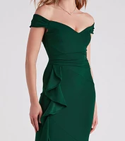 Nayeli Formal Crepe A-Line Long Dress
