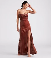 Carla Formal Velvet Mermaid Dress