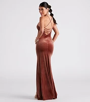 Carla Formal Velvet Mermaid Dress