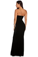 Francesca Velvet Rose Applique Dress