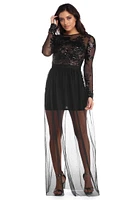 Catalina Sequin And Chiffon Dress