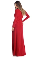 Yasmin Long Sleeve Wrap Dress