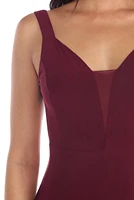 Alina Plunging Sweetheart Formal Dress