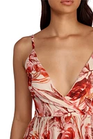 Christina Floral Chiffon Dress