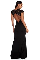 Stephanie Open Back Lace Dress