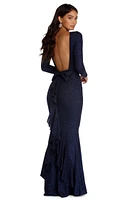 Liza Formal Ruffle Glitter Dress