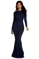 Liza Formal Ruffle Glitter Dress