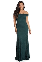 Amy Formal Scalloped Lace Dress