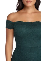 Amy Formal Scalloped Lace Dress