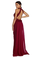 Roseanne Formal Chiffon Rosette Dress