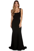 Leyla Formal Crepe Mermaid Dress