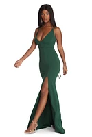 Taylor Formal High Slit Dress