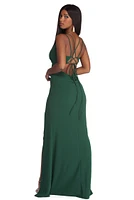 Taylor Formal High Slit Dress