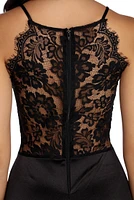 Katrina Formal Lace And Satin Dress