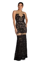 Katherine Formal Illusion Lace Dress