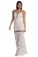 Katherine Formal Illusion Lace Dress
