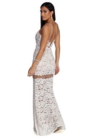 Katherine Formal Illusion Lace Dress