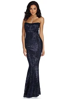 Freya Formal Strapless Sequin Dress