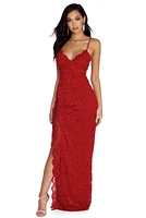 Selene Formal Scalloped Lace Dress