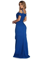 Nyla Formal High Slit Bandage Dress