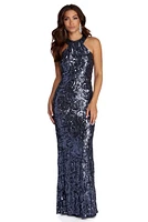 Kylie Formal Sparkling Sequin Dress