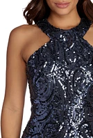 Kylie Formal Sparkling Sequin Dress