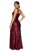 Sascha Formal Sparkling Sequin Dress