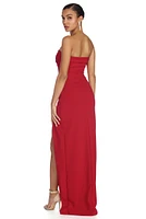 Kendall Formal Sweetheart Crepe Dress