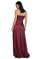 Courtney Formal Satin Sleeveless Dress