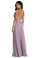 Esmeralda Formal Pearl And Chiffon Dress