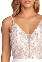 Lilah Formal High Slit Chiffon Dress