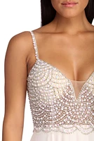 Gracelyn Formal Pearl Chiffon Dress