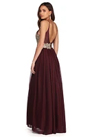 Azalea Formal Floral Applique Dress