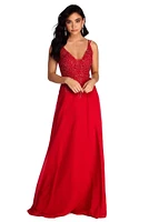 Cameron Formal Floral Chiffon Dress