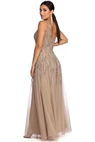 Gia Formal Sleeveless Beaded Dress