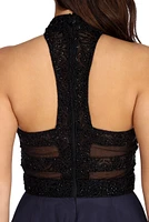Francesca Formal Beaded Chiffon Dress