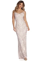 Jessa Formal Bohemian Glitter Dress