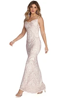 Jessa Formal Bohemian Glitter Dress
