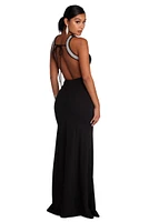 Jocelyn Formal Open Back Pearl Dress