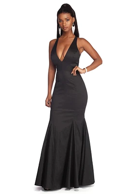 Corine Formal Taffeta Mermaid Dress