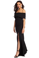 Lana Formal High Slit Glitter Dress