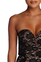 Daniela Formal Glitter Lace Dress