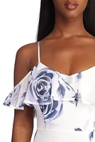 Mia Formal High Slit Chiffon Dress