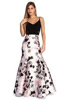 Esme Formal Floral Trumpet Dress